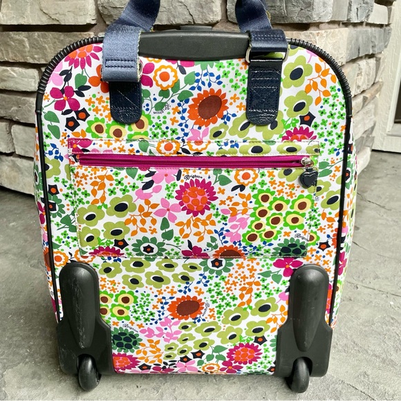 BRIGHTON Weekender Carry On Luggage travel bag suitcase rolling telescope handle - Picture 3 of 16